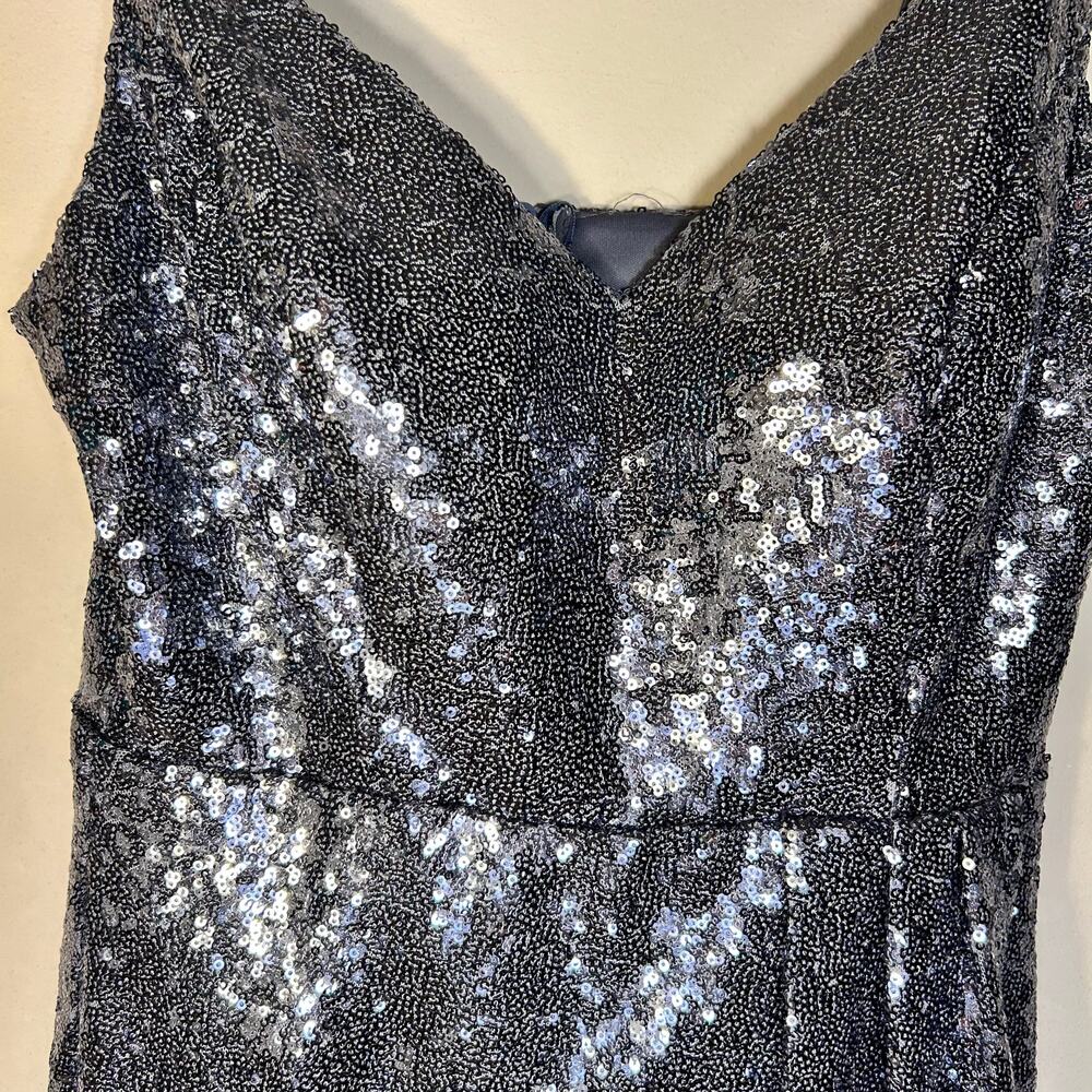 B. Darlin , V-neck, Spaghetti Strap Sequin Mini Dress-Size 11/12 - Picture 13 of 14